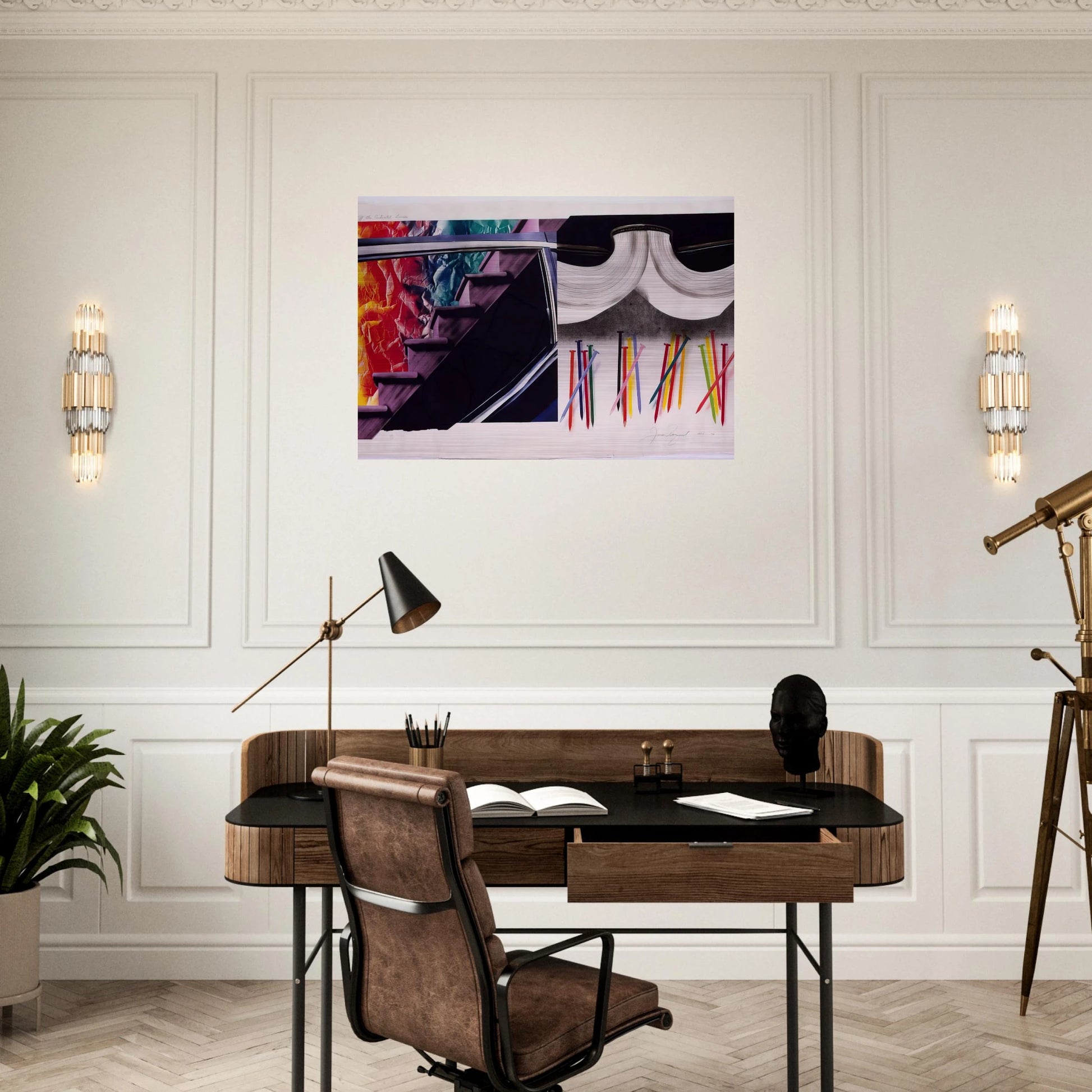 Off the Continental Divide - James Rosenquist Brushed Aluminum Print - 70x100 cm / 28x40 inches | James Rosenquist Aluminum Print | James Rosenquist Prints