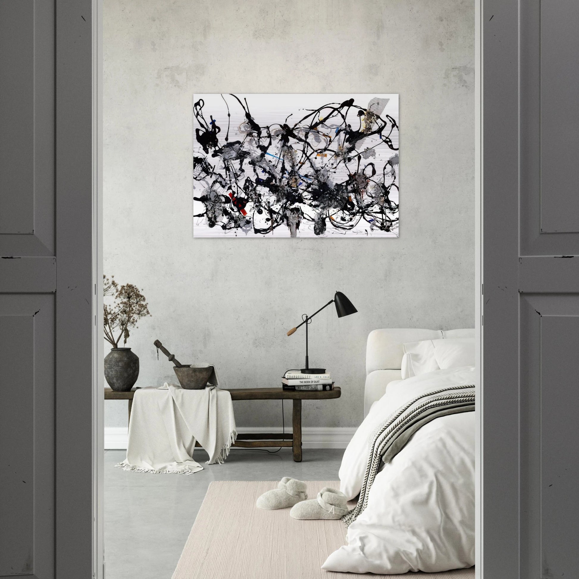 NUMBER 29 1950 - Jackson Pollock Brushed Aluminum Print - 70x100 cm / 28x40 inches | Jackson Pollock Aluminum Print | Jackson Pollock Prints