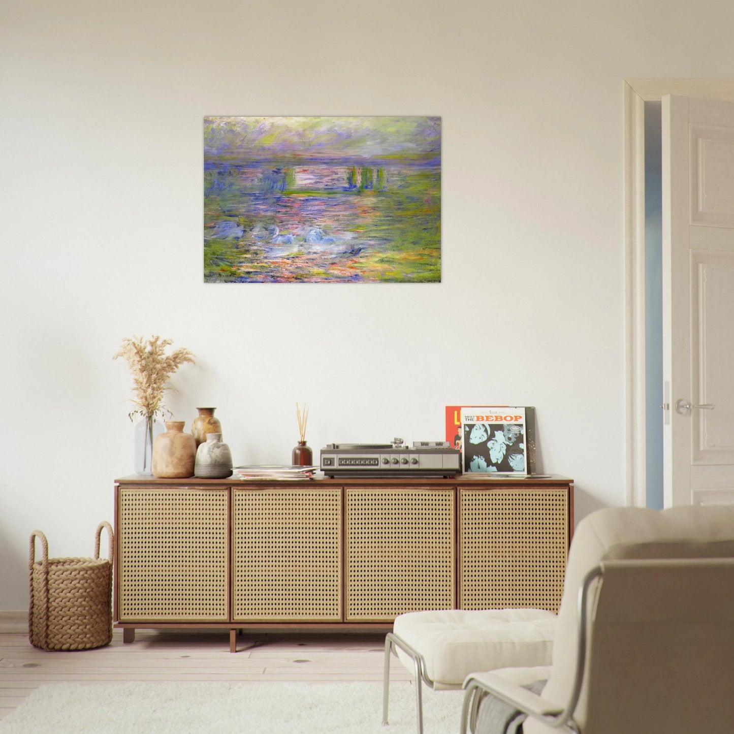 Charing Cross Bridge 2 - claude monet Brushed Aluminum Print - 70x100 cm / 28x40 inches | claude monet Aluminum Print | claude monet Prints