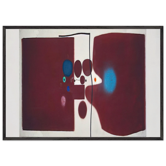 Brown Symphony - 1979 - Victor Pasmore 70x100 cm / 28x40 inches Framed Art Print – Black Wooden Frame
