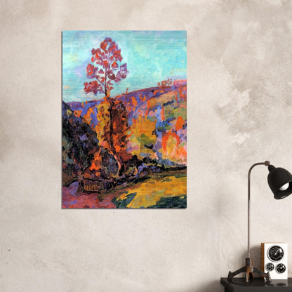Paysage à Crozant - 1917 - Armand Guillaumin Brushed Aluminum Print - 70x100 cm / 28x40 inches | Armand Guillaumin Aluminum Print | Armand Guillaumin Prints