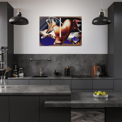 SUPERAMENTO TERRESTRE 1932 - Enrico Prampolini Acrylic Print - 70x100 cm / 28x40″ inches