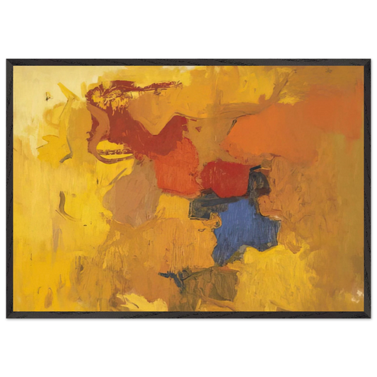 BALADA 1959 - Esteban Vicente 70x100 cm / 28x40 inches Framed Art Print – Black Wooden Frame