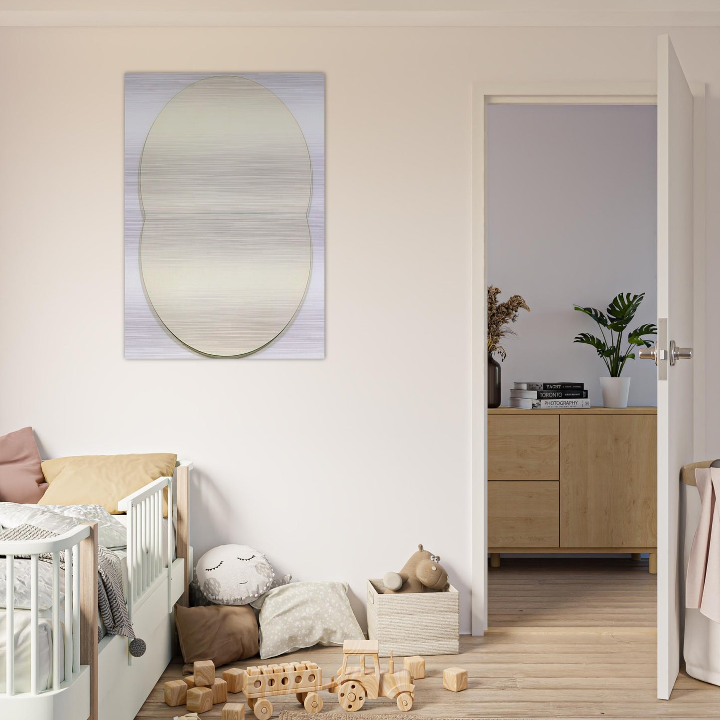 White Plaque. Bridge Arch and Reflection - Ellsworth Kelly Brushed Aluminum Print - 70x100 cm / 28x40 inches | Ellsworth Kelly Aluminum Print | Ellsworth Kelly Prints
