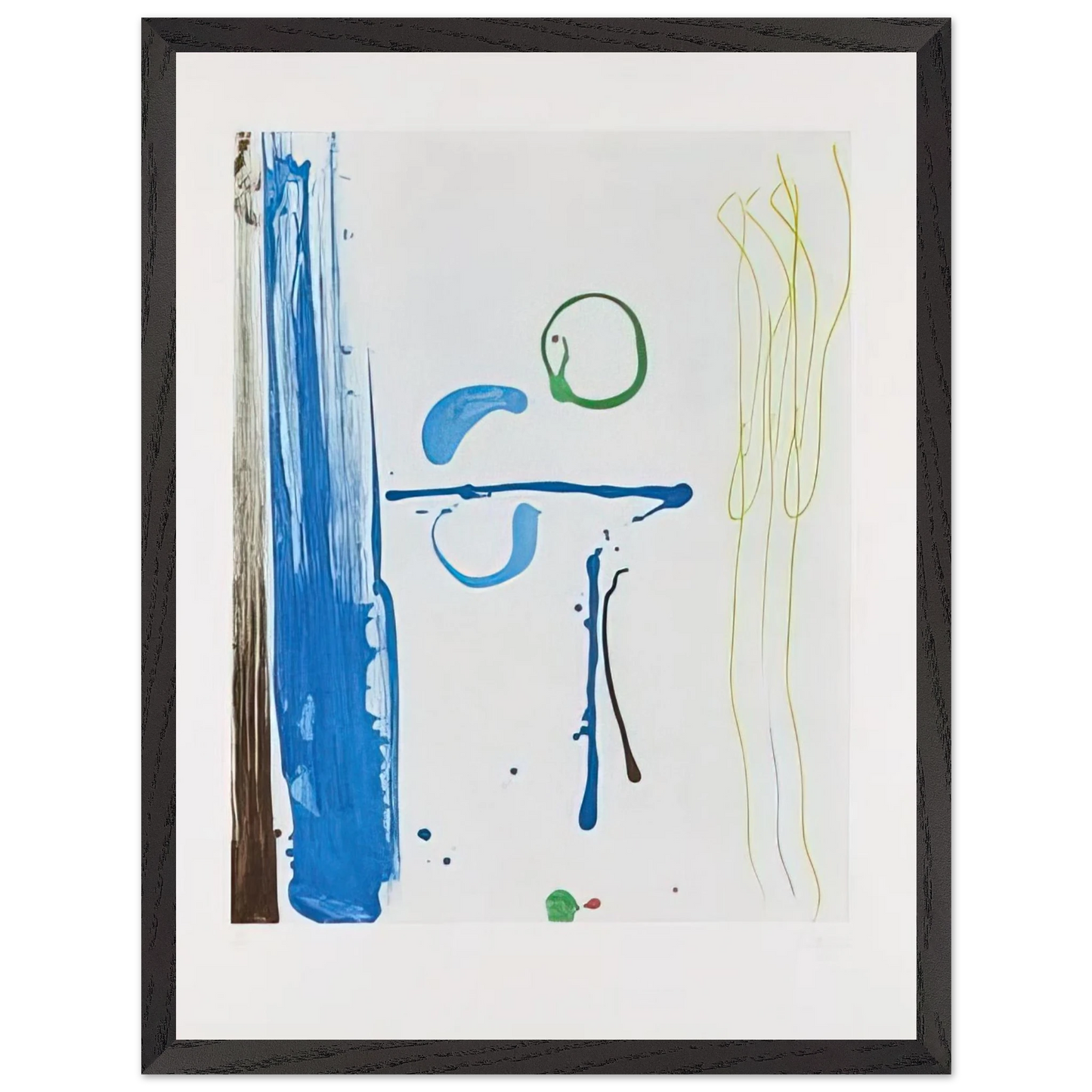 Helen Frankenthaler - Sunshine After Rain - 1987 Wall art - 45x60 cm / 18x24 inches - Premium Wooden Framed Poster With Fine Art Paper-canvas - White frame