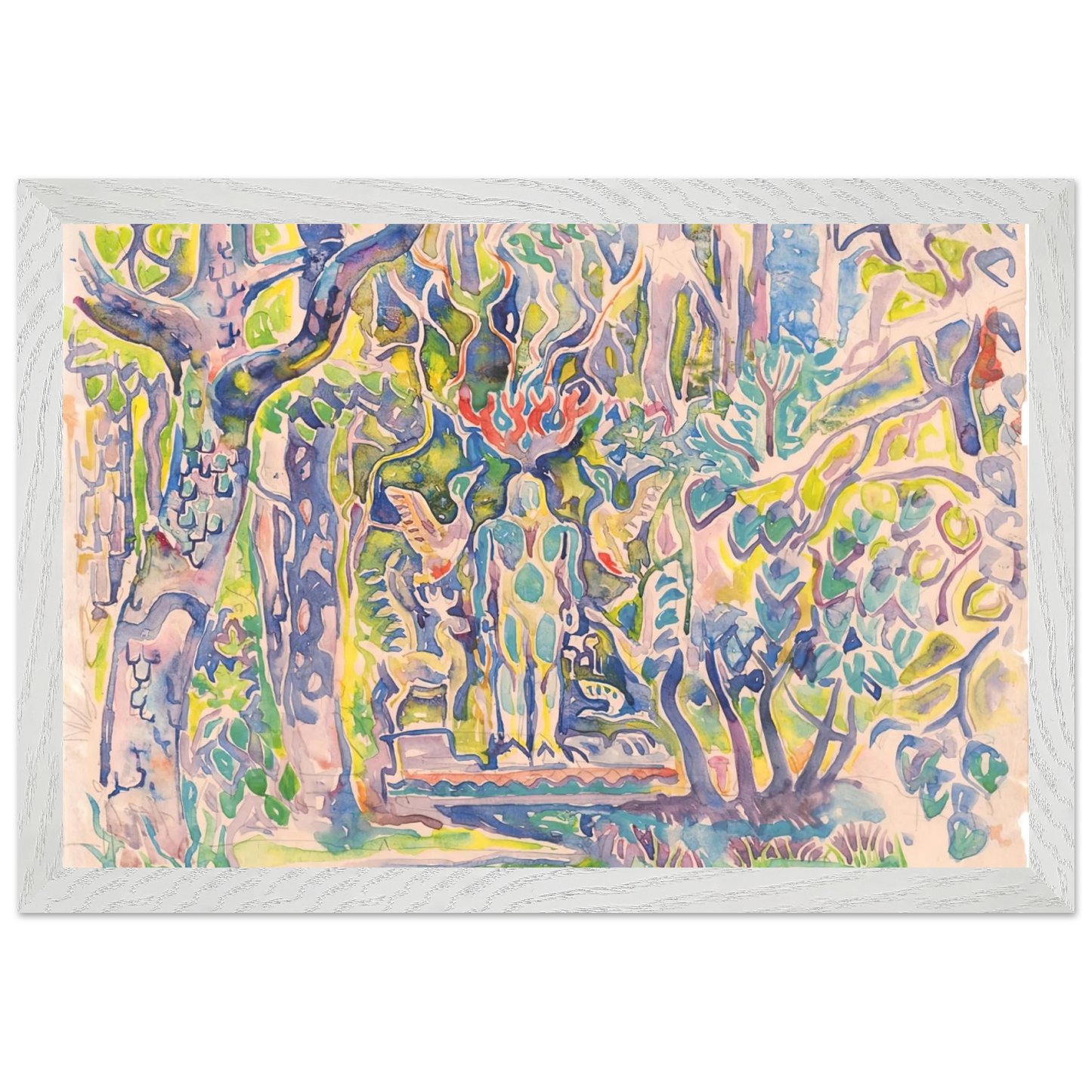 Walter Inglis Anderson - Walter Anderson Wall art - 45x60 cm / 18x24 inches - Premium Wooden Framed Poster With Fine Art Paper-canvas - White frame
