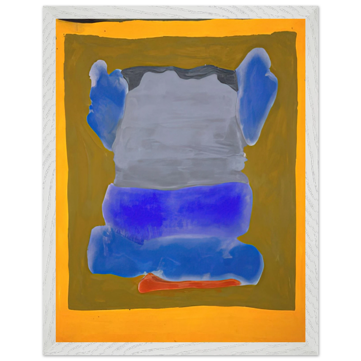 Helen Frankenthaler - Buddha s Court - 1964 Wall art - 30x45 cm / 12x18 inches - Premium Wooden Framed Poster With Fine Art Paper-canvas - Wood frame