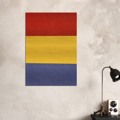 Red, Yellow, Blue - Ellsworth Kelly Brushed Aluminum Print - 70x100 cm / 28x40 inches | Ellsworth Kelly Aluminum Print | Ellsworth Kelly Prints