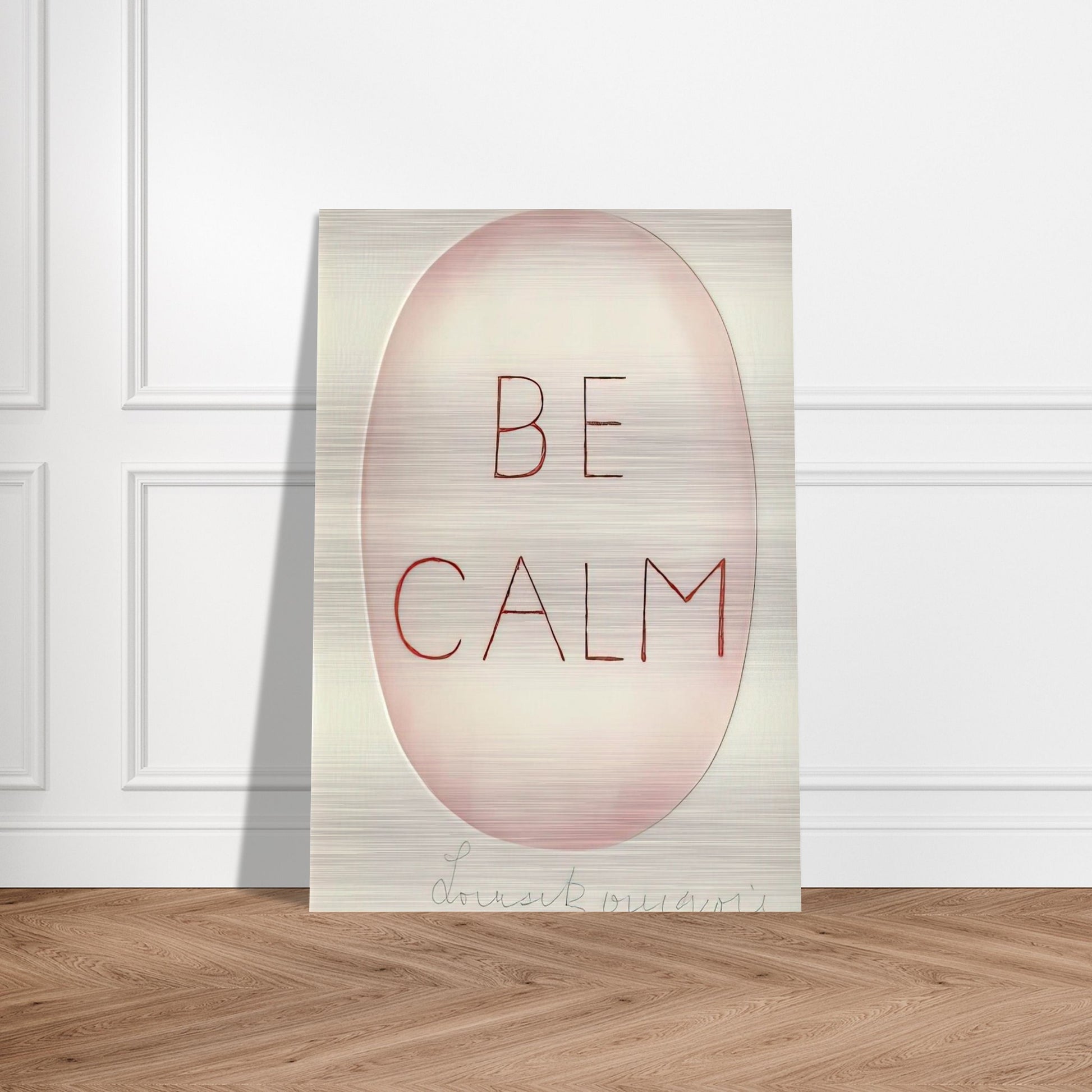 BE CALME OCTOBER 1ST 31ST - Louise Bourgeois Brushed Aluminum Print - 70x100 cm / 28x40 inches | Louise Bourgeois Aluminum Print | Louise Bourgeois Prints