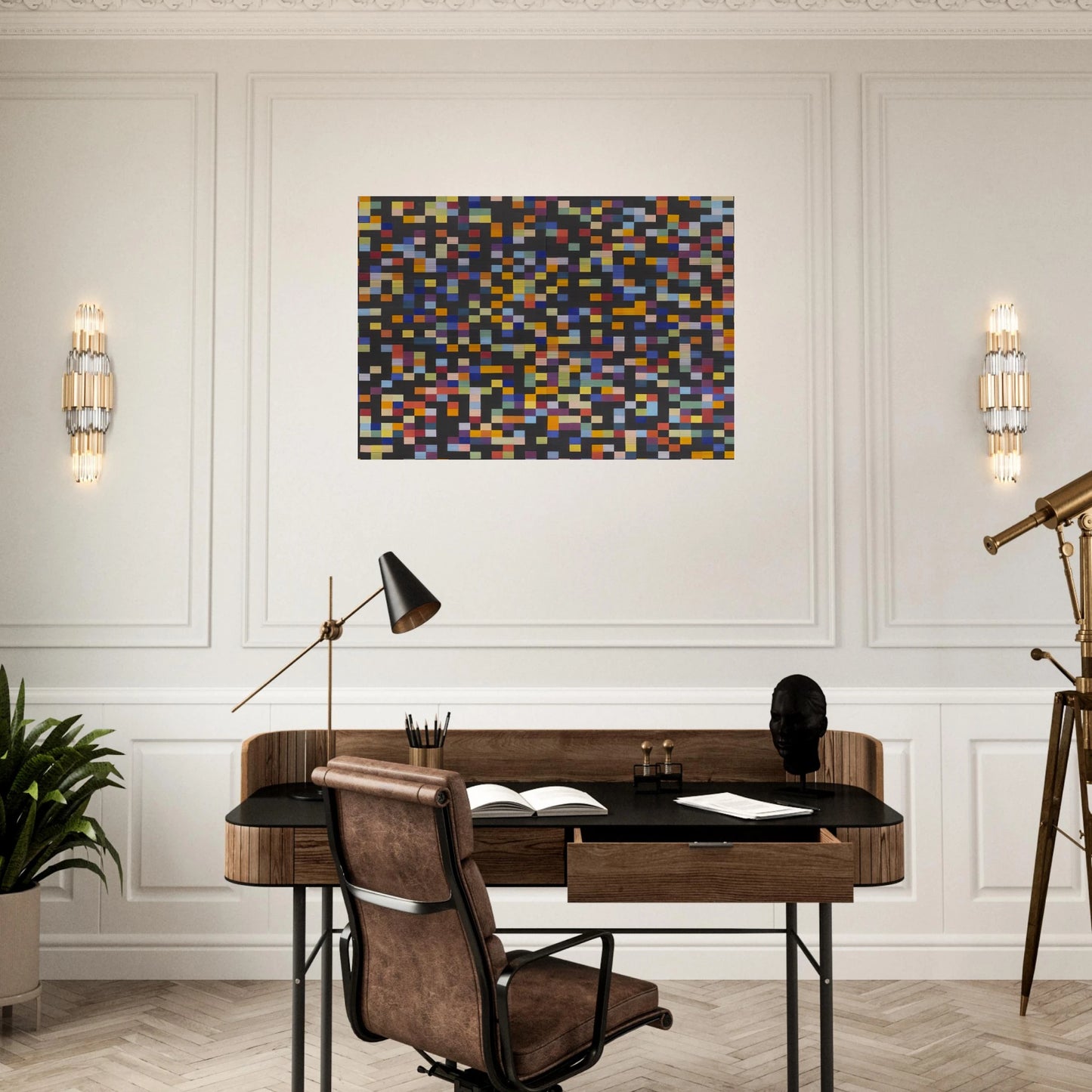 Spectrum Colors Arranged by Chance VI - Ellsworth Kelly Brushed Aluminum Print - 70x100 cm / 28x40 inches | Ellsworth Kelly Aluminum Print | Ellsworth Kelly Prints