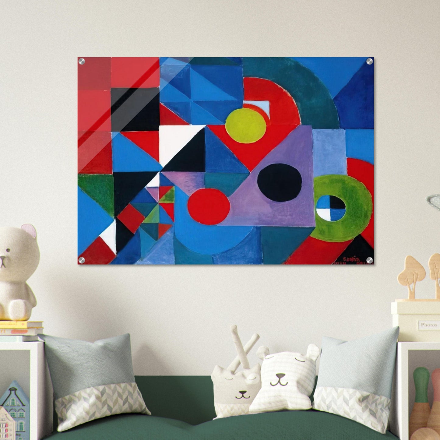 RHYTHM COLOUR - Sonia Delaunay Acrylic Print - 70x100 cm / 28x40″ inches