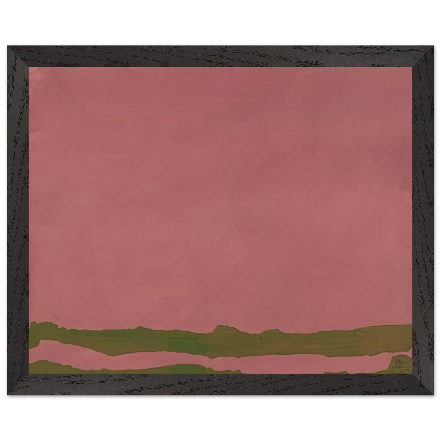 Helen Frankenthaler - Green Likes Mauve - 1970 Wall art - 20x25 cm / 8x10 Inches - Fine Art Poster - -