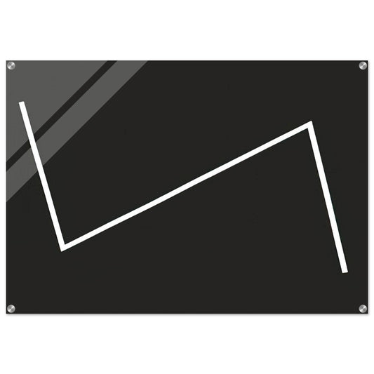 Yesterday - 1987 - Carmen Herrera Acrylic Print - 70x100 cm / 28x40″ inches | Carmen Herrera Wall Art | Carmen Herrera Prints