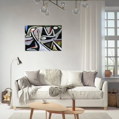 Desertique - 1981 - Bram van Velde Brushed Aluminum Print - 70x100 cm / 28x40 inches | Bram van Velde Aluminum Print | Bram van Velde Prints