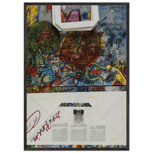 Untitled Migros - 1988 - Dieter Roth 70x100 cm / 28x40 inches Framed Art Print – Black Wooden Frame