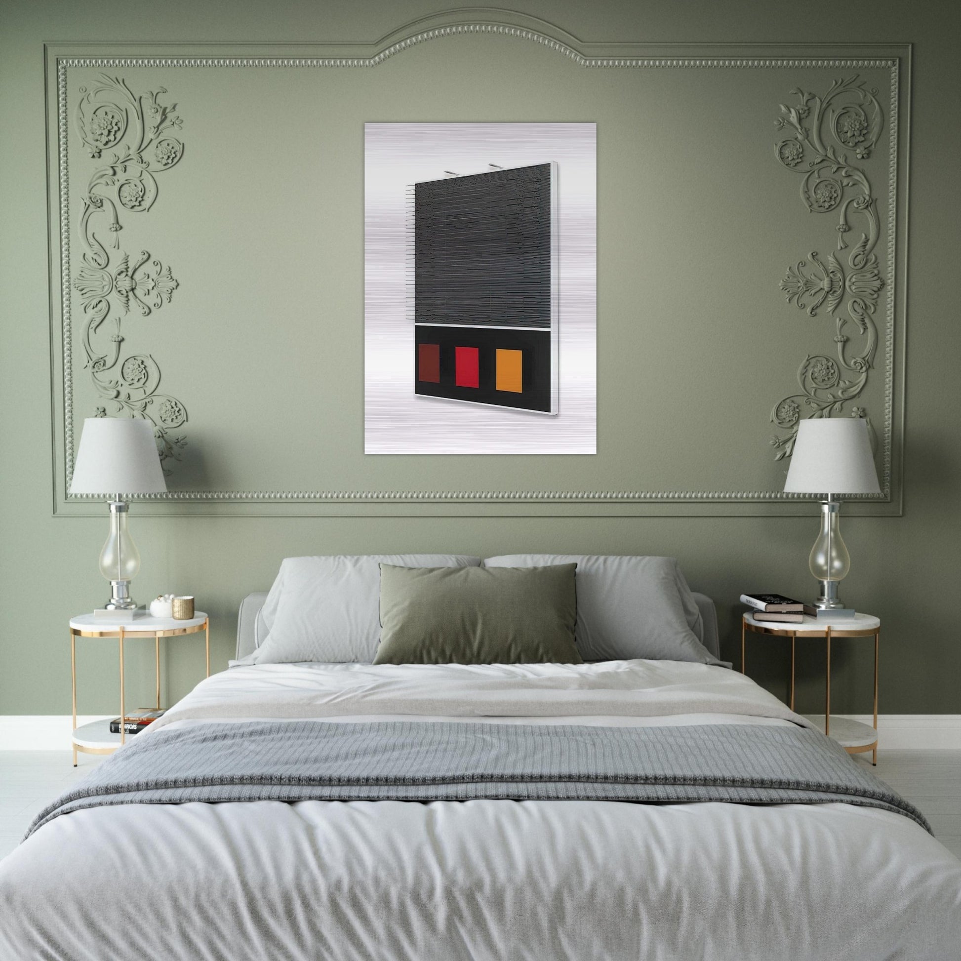 TES GRANDES Y PEQUENAS 1999 - Jesus Rafael Soto Brushed Aluminum Print - 70x100 cm / 28x40 inches | Jesus Rafael Soto Aluminum Print | Jesus Rafael Soto Prints