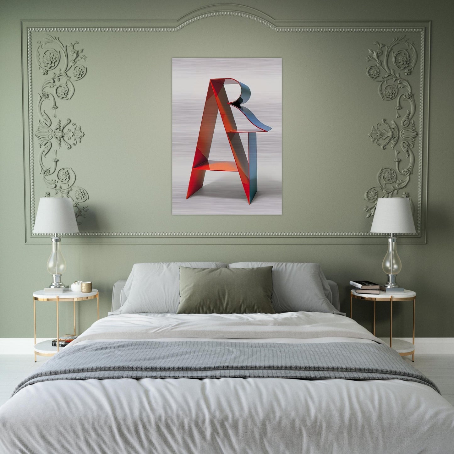 Art - Robert Indiana Brushed Aluminum Print - 70x100 cm / 28x40 inches | Robert Indiana Aluminum Print | Robert Indiana Prints