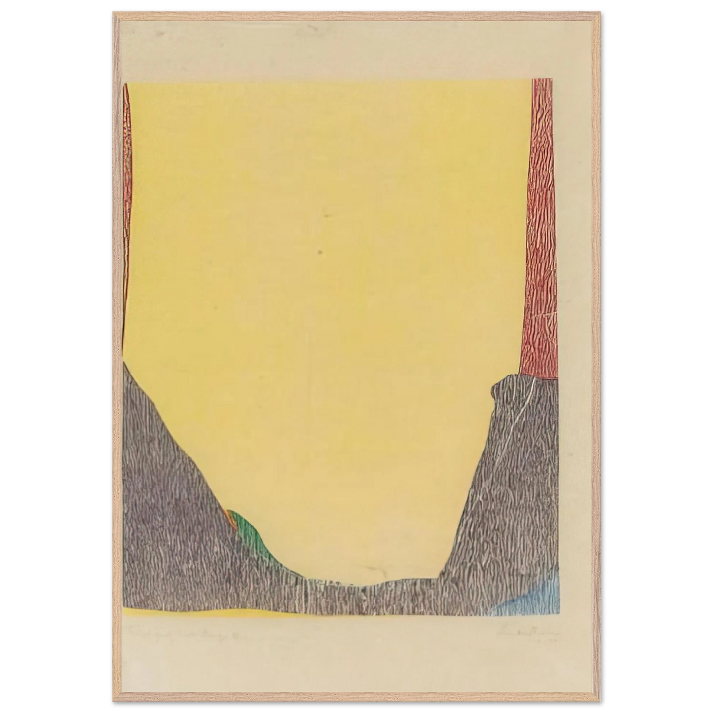 Helen Frankenthaler - East and Beyond - 1973 Wall art - 28x43  cm / XL (11x17 inches) - Fine Art Poster-canvas - -
