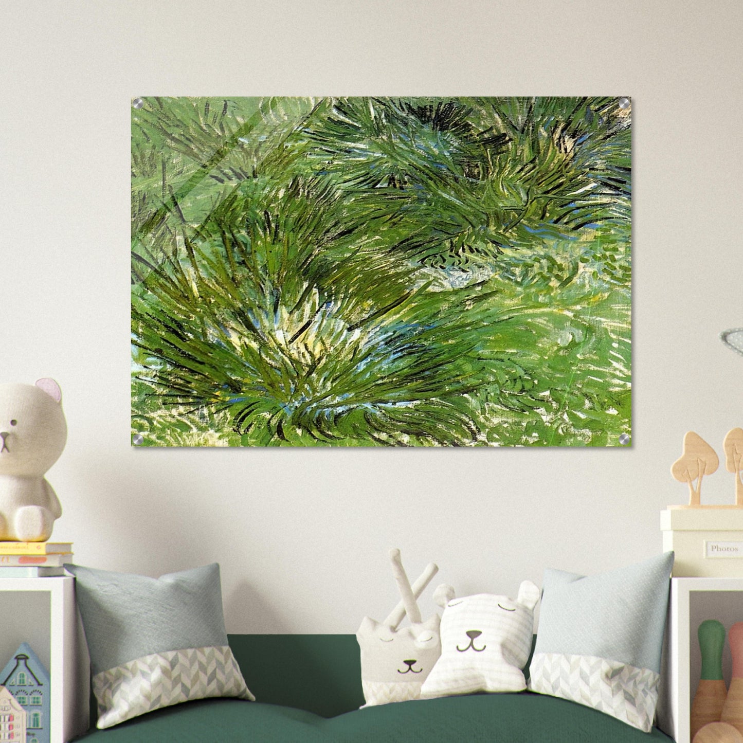 Clumps of Grass - Vincent van Gogh Acrylic Print - 70x100 cm / 28x40″ inches