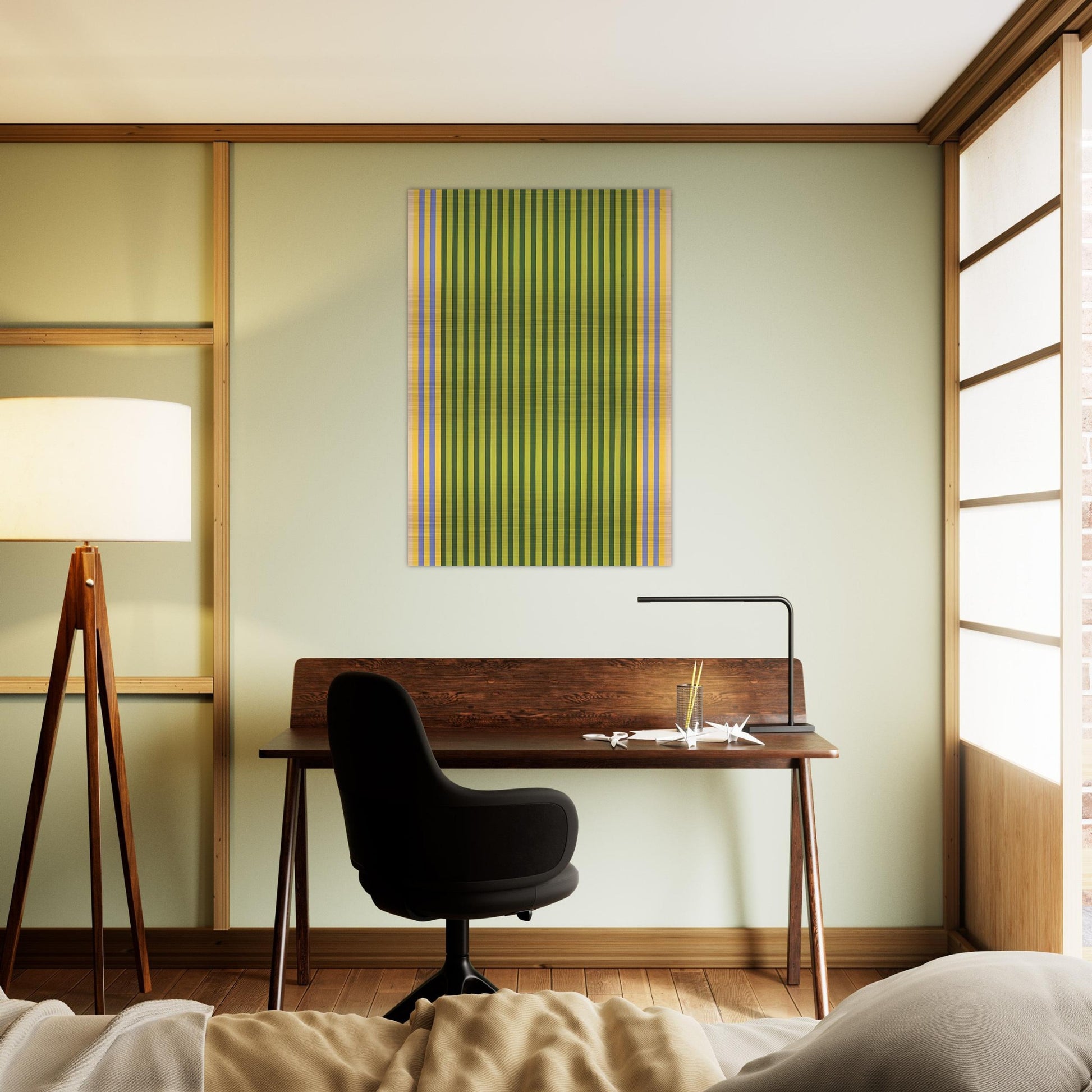 LimelightSounds of Grass - 1960 - Gene Davis Brushed Aluminum Print - 70x100 cm / 28x40 inches | Gene Davis Aluminum Print | Gene Davis Prints
