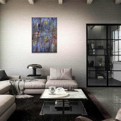 THE LAKE AT VILABERTRAN - Salvador Dali Brushed Aluminum Print - 70x100 cm / 28x40 inches | Salvador Dali Aluminum Print | Salvador Dali Prints