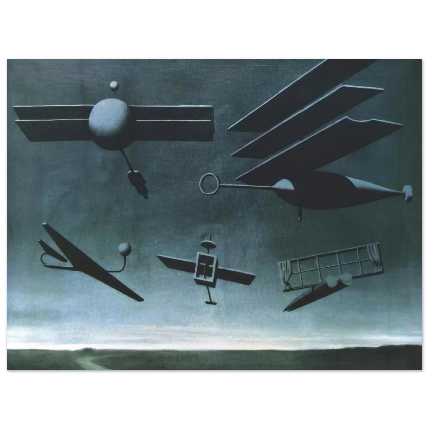 Rene Magritte - BLACK FLAG 1937  75x100 cm / 30x40inches Fine Art Poster