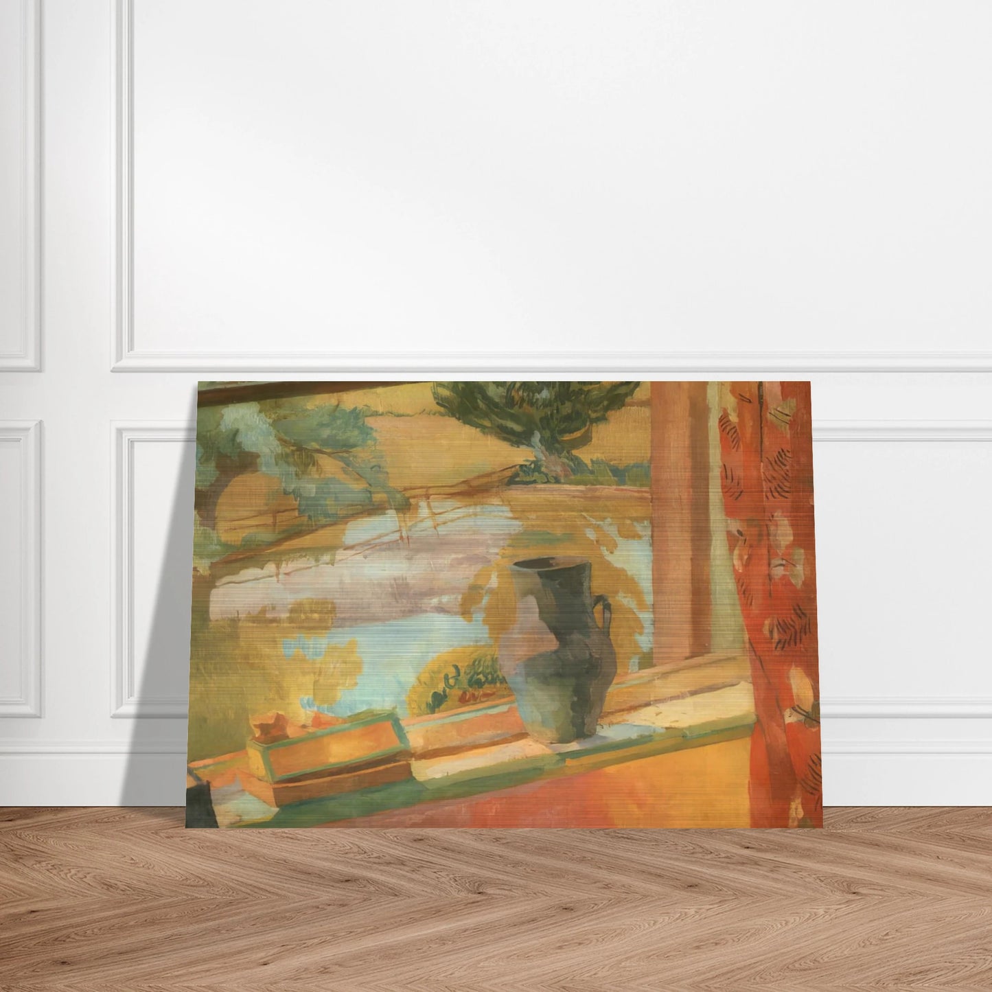VIEW OF THE POND AT CHARLESTON 1919 - Vanessa Bell Brushed Aluminum Print - 70x100 cm / 28x40 inches | Vanessa Bell Aluminum Print | Vanessa Bell Prints