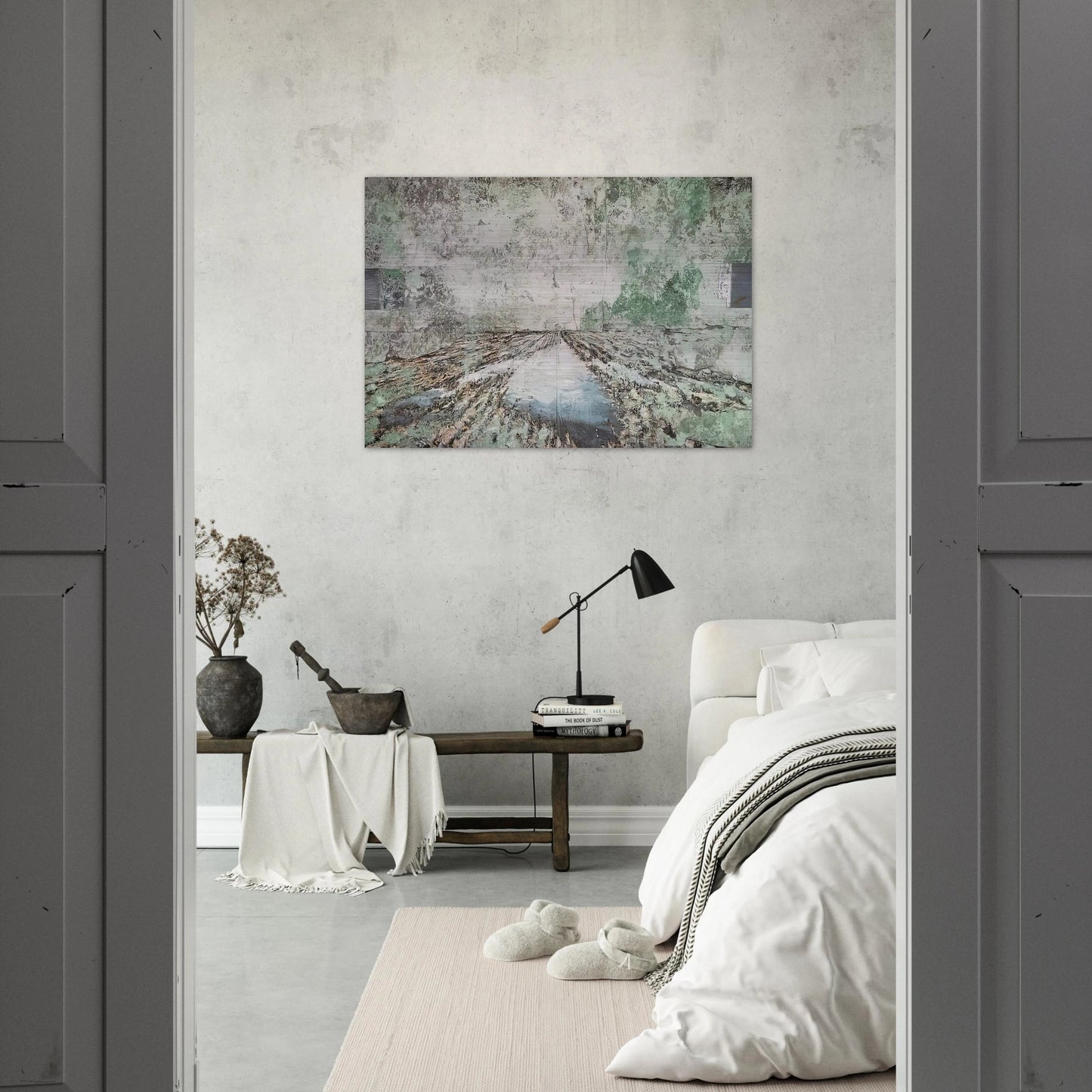 THE LAND OF THE TWO RIVERS ZWEISTROMLAND 1995 - Anselm Kiefer Brushed Aluminum Print - 70x100 cm / 28x40 inches | Anselm Kiefer Aluminum Print | Anselm Kiefer Prints