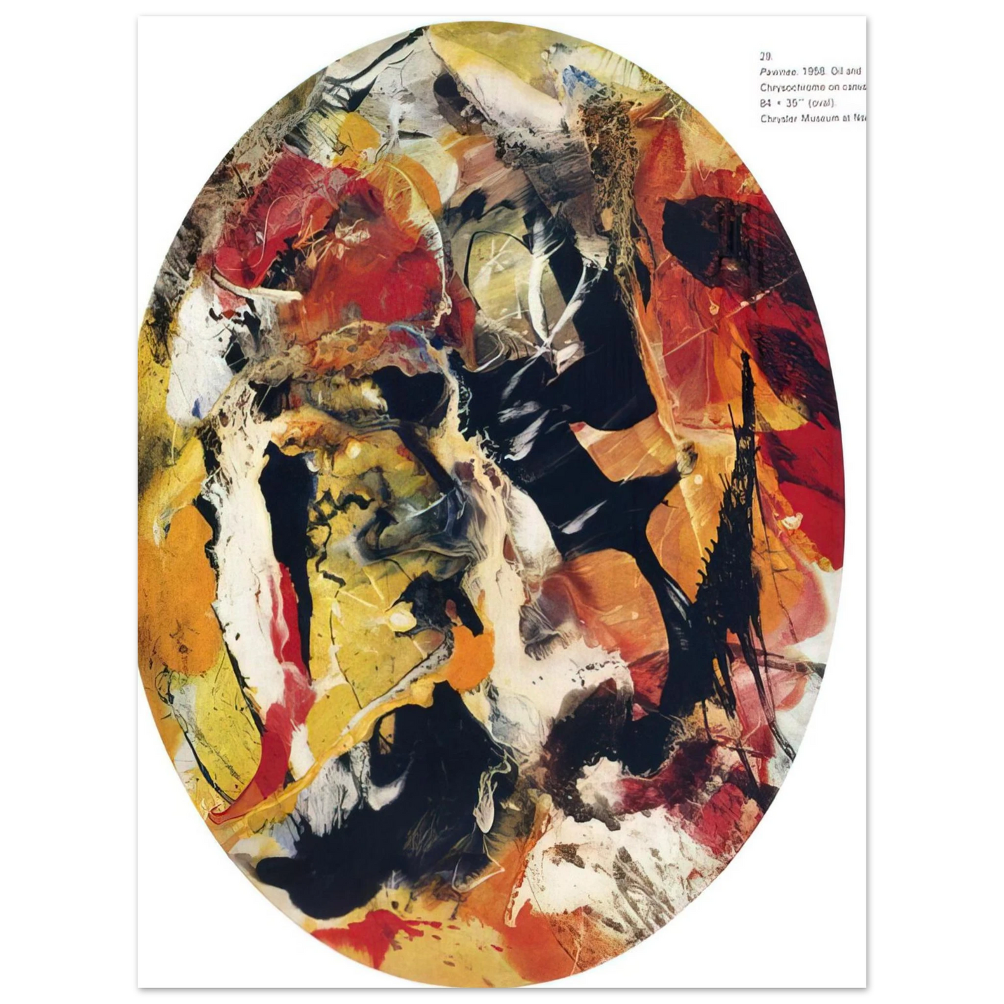 Paul Jenkins - Pawnee - 1958  75x100 cm / 30x40inches Fine Art Poster