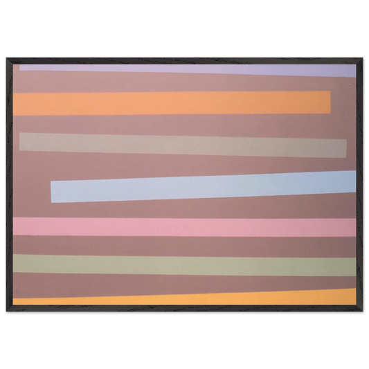 No 5 - 1970 - Jeremy Moon 70x100 cm / 28x40 inches Framed Art Print – Black Wooden Frame