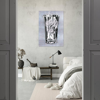 ALKA SELTZER 1966 - Roy Lichtenstein Brushed Aluminum Print - 70x100 cm / 28x40 inches | Roy Lichtenstein Aluminum Print | Roy Lichtenstein Prints