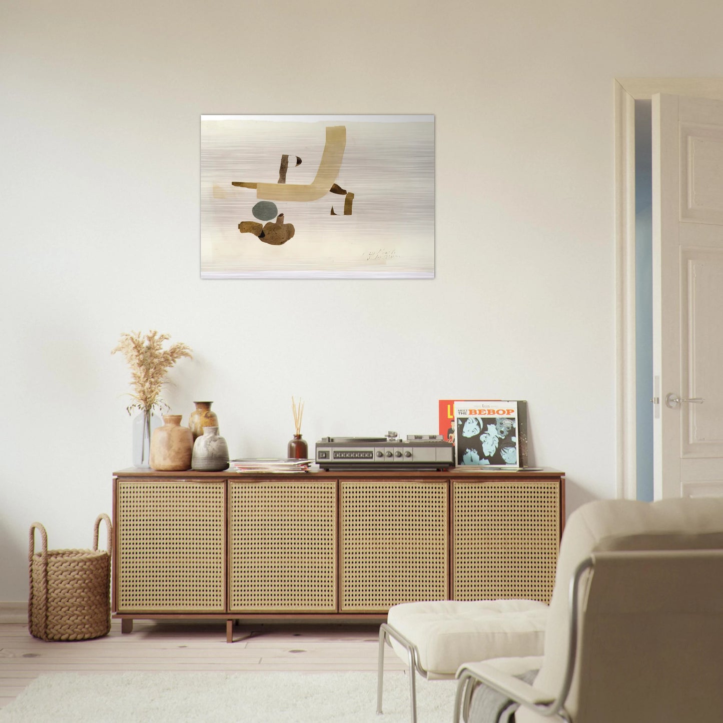29.5.64 - 1964 - Julius Bissier Brushed Aluminum Print - 70x100 cm / 28x40 inches | Julius Bissier Aluminum Print | Julius Bissier Prints
