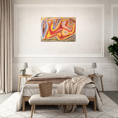 GLANDE FICTION 1938 - Roberto Matta Acrylic Print - 70x100 cm / 28x40″ inches | Roberto Matta Wall Art | Roberto Matta Prints