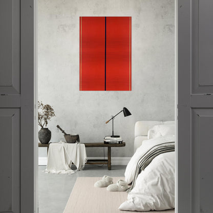 Who's Afraid of Red, Yellow and Blue II - Barnett Newman Brushed Aluminum Print - 70x100 cm / 28x40 inches | Barnett Newman Aluminum Print | Barnett Newman Prints