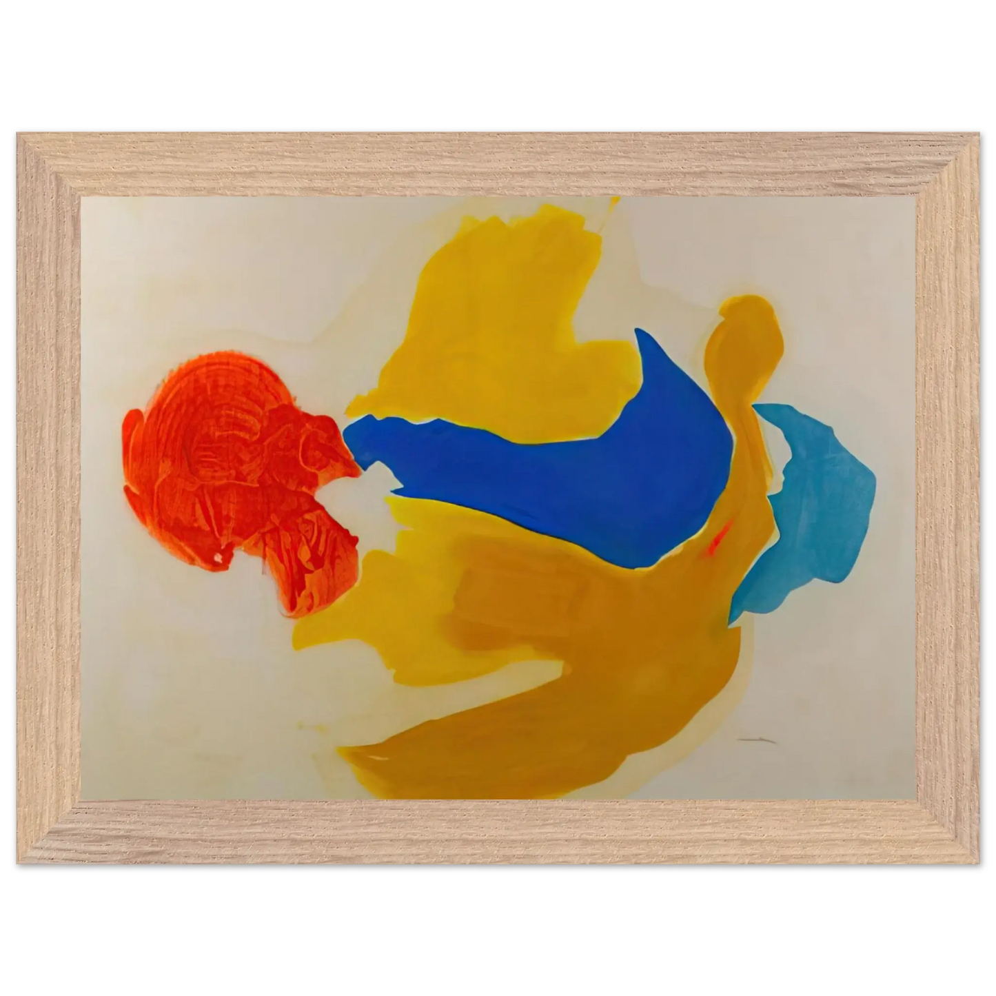 Helen Frankenthaler - Blue Jay - 1963  United States Wall art - 30x40 cm / 12x16 Inches - Fine Art Poster - -