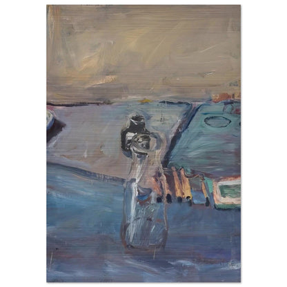 Bottles - Richard Diebenkorn Brushed Aluminum Print - 70x100 cm / 28x40 inches | Richard Diebenkorn Aluminum Print | Richard Diebenkorn Prints