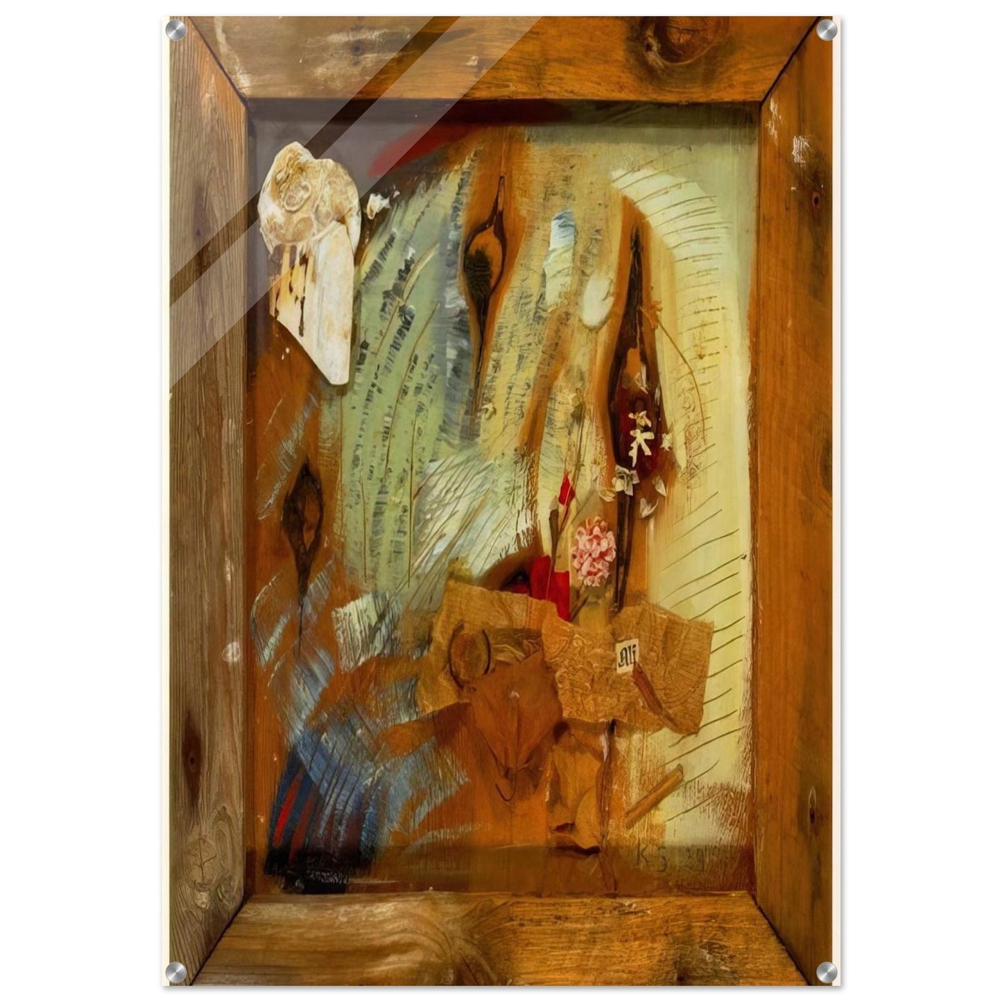 MERZBILD ALF 1939 - Kurt Schwitters Acrylic Print - 70x100 cm / 28x40″ inches