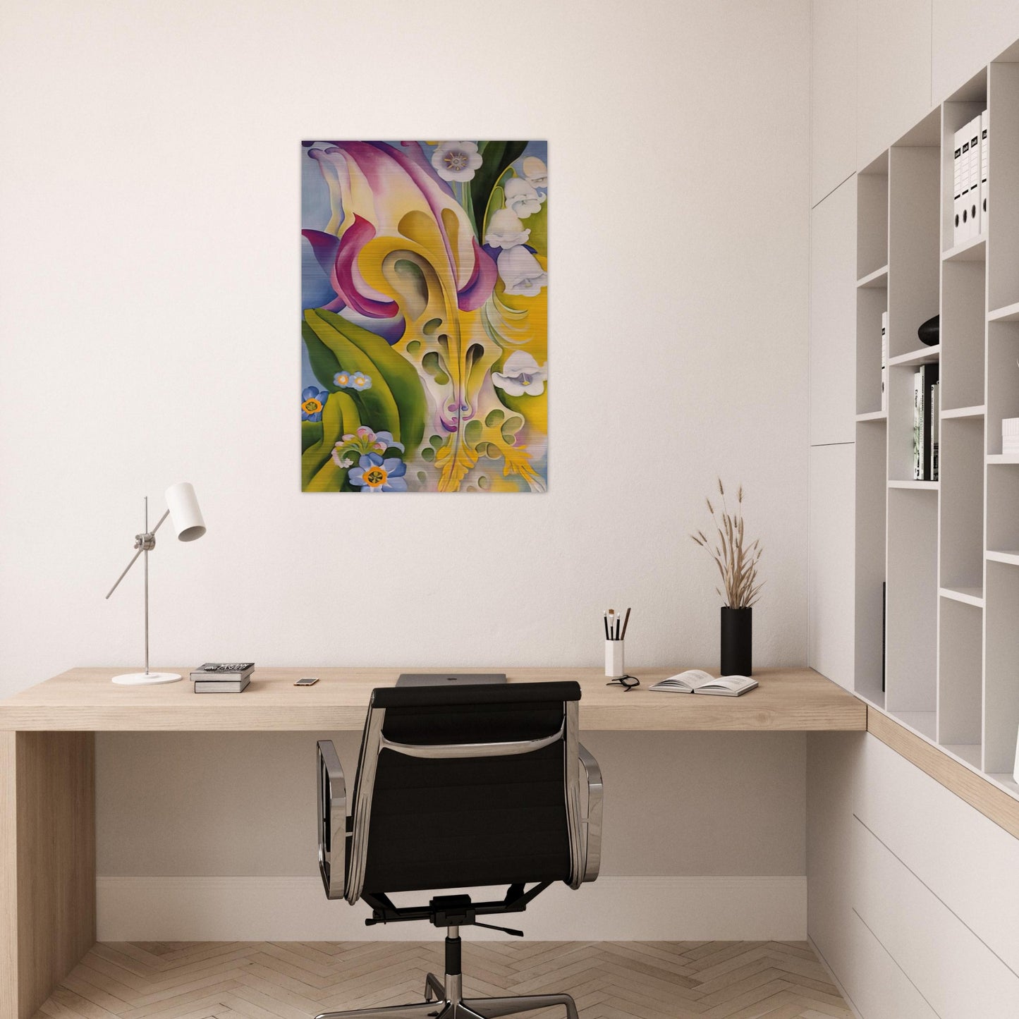 From the Old Garden No 2 - Georgia O'Keeffe Brushed Aluminum Print - 70x100 cm / 28x40 inches | Georgia O'Keeffe Aluminum Print | Georgia O'Keeffe Prints