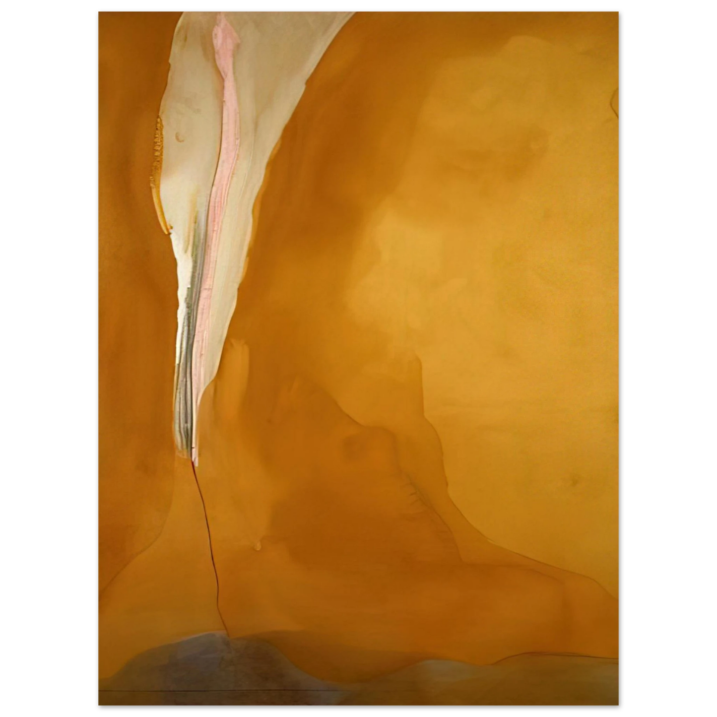 Helen Frankenthaler - Coral Wedge - 1972 Wall art - 40x40 cm / 16x16 inches - Premium Wooden Framed Poster With Fine Art Paper-canvas - Wood frame