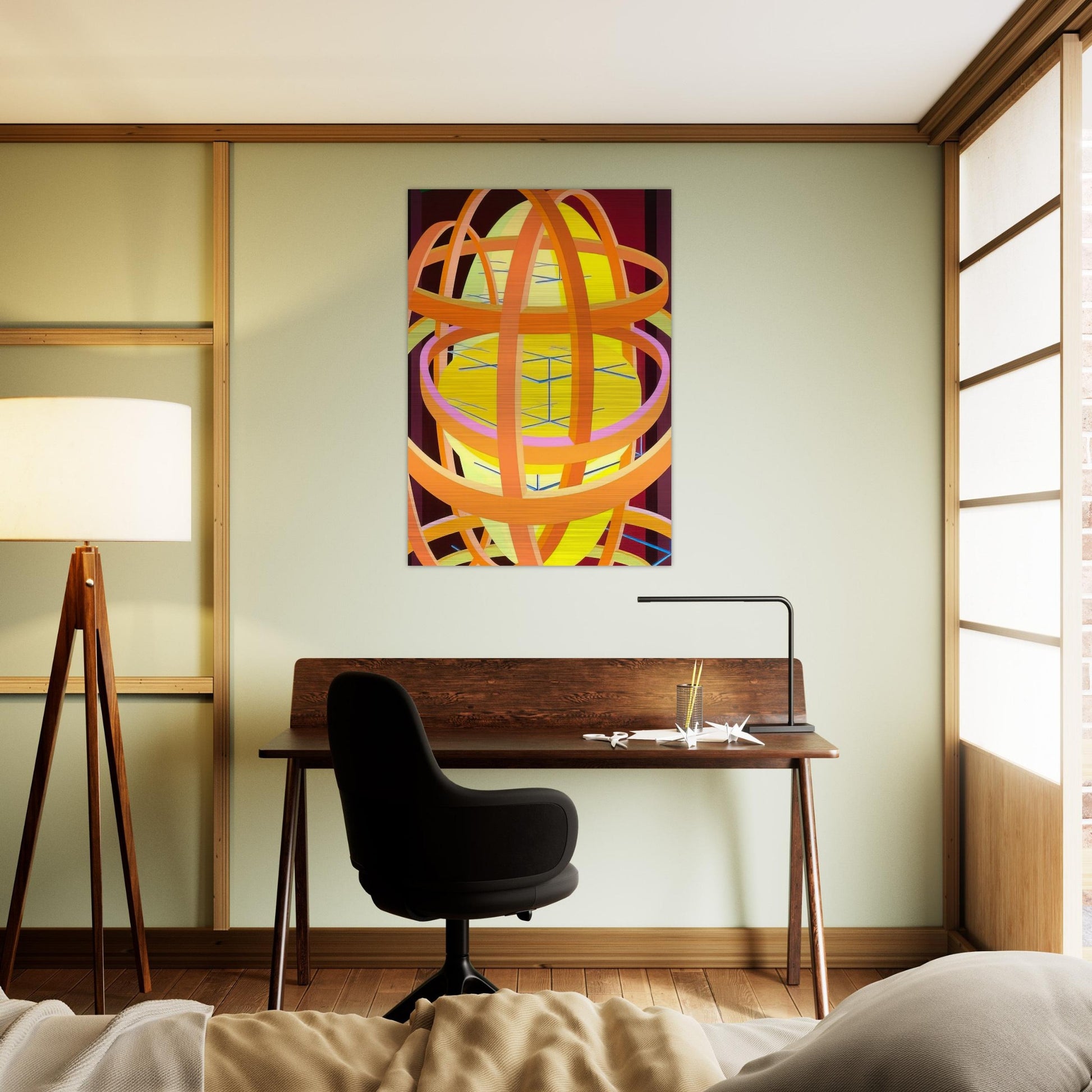 Trajans Edge II - Al Held Brushed Aluminum Print - 70x100 cm / 28x40 inches | Al Held Aluminum Print | Al Held Prints