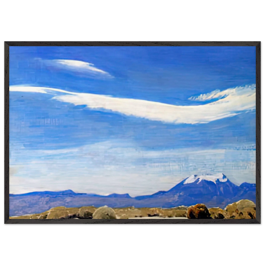 THE CLOUD COACHELLA VALLEY CALIFORNIA 1940 - Maynard Dixon 70x100 cm / 28x40 inches Framed Art Print – Black Wooden Frame