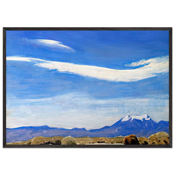 THE CLOUD COACHELLA VALLEY CALIFORNIA 1940 - Maynard Dixon 70x100 cm / 28x40 inches Framed Art Print – Black Wooden Frame