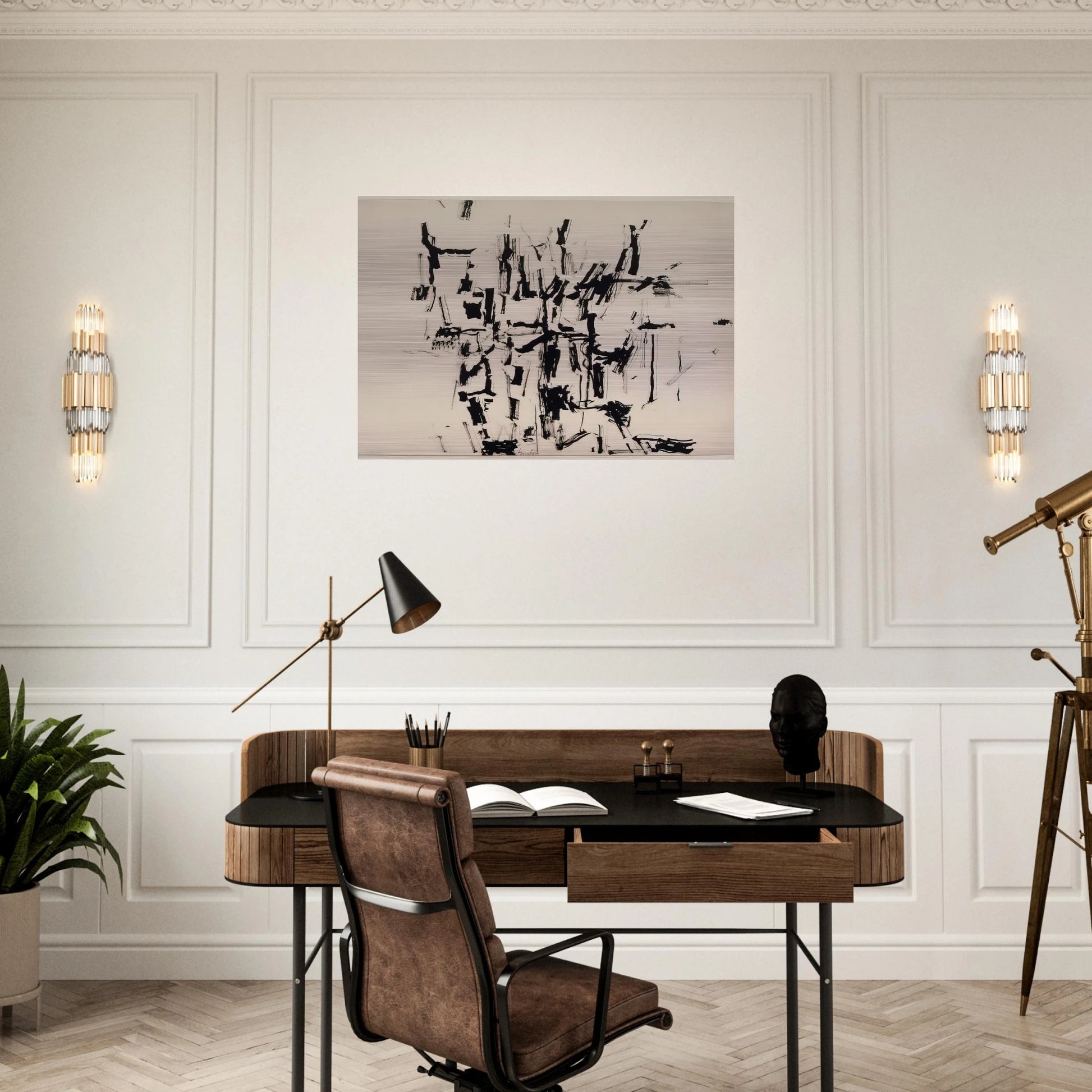 DRAWING RELATED TO ZONE DRAWING NO 19 - Philip Guston Brushed Aluminum Print - 70x100 cm / 28x40 inches | Philip Guston Aluminum Print | Philip Guston Prints