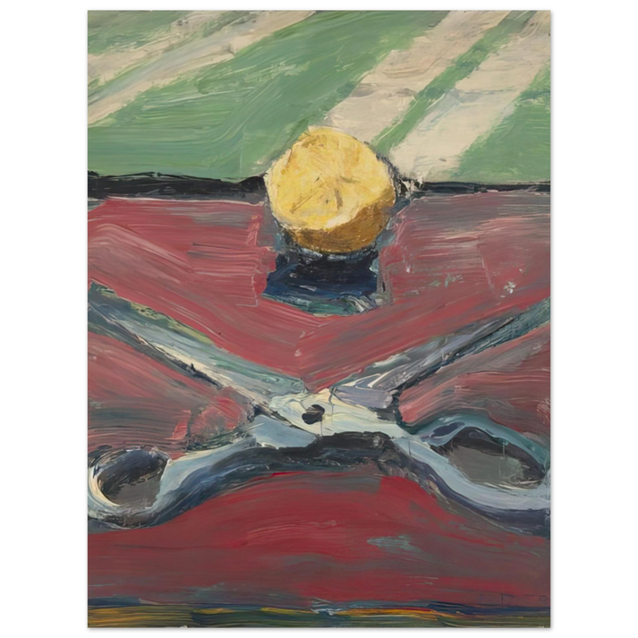 Richard Diebenkorn - Scissors and Lemon, II  75x100 cm / 30x40inches Fine Art Poster