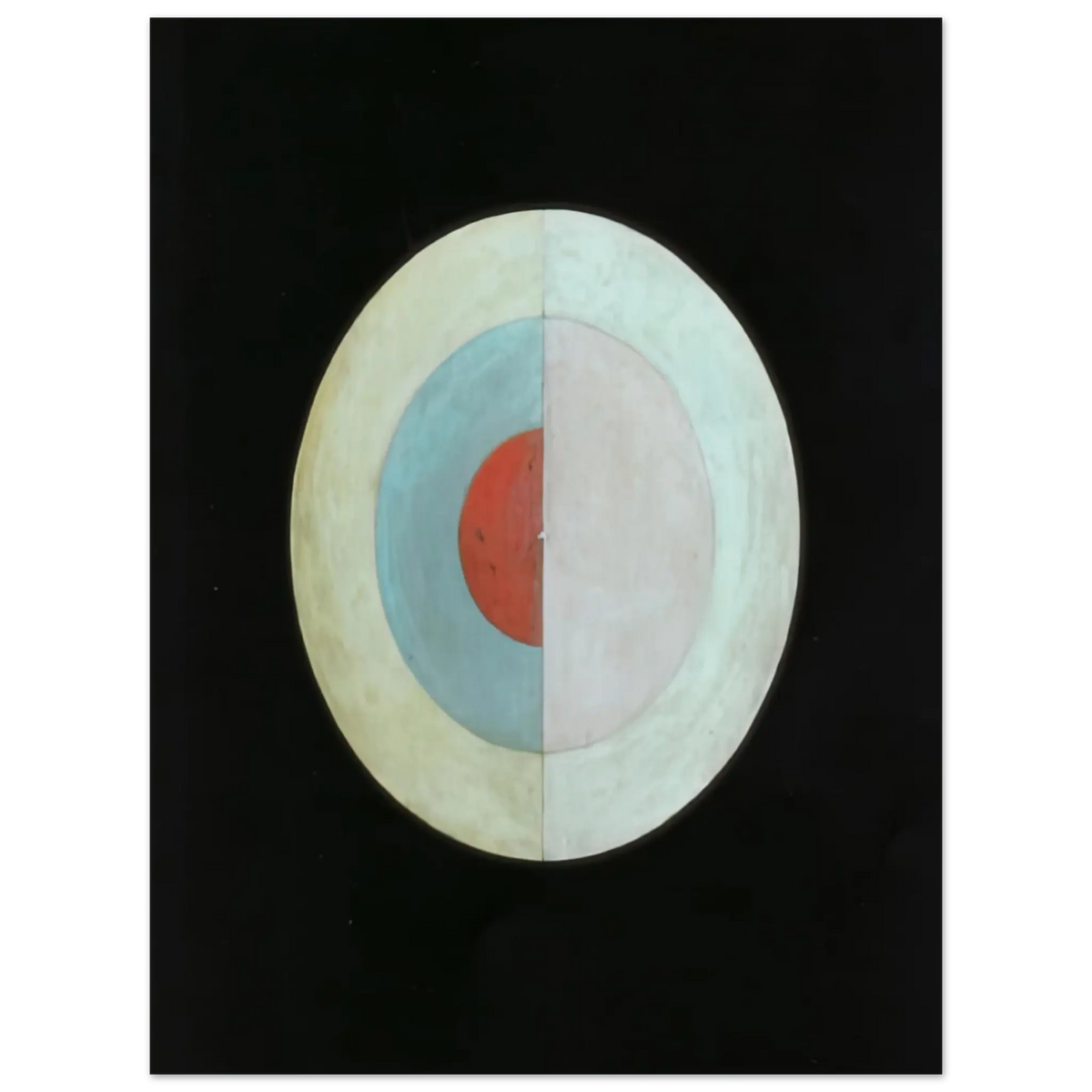 Hilma af Klint - THE SWAN NO 16 1915 Wall art - 13x18 cm / 5x7 Inches - Premium Wooden Framed Poster With Fine Art Paper - Wood frame
