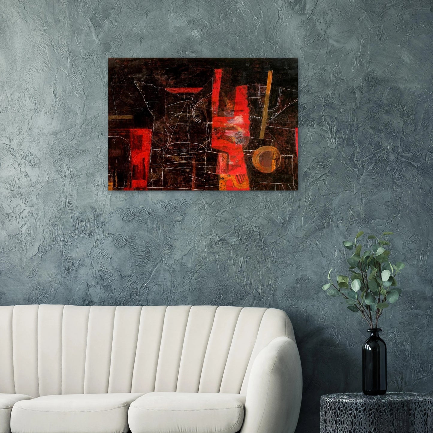 THE TORMENTORS 1948 - Philip Guston Brushed Aluminum Print - 70x100 cm / 28x40 inches | Philip Guston Aluminum Print | Philip Guston Prints