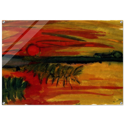 Sunset - Emil Nolde Acrylic Print - 70x100 cm / 28x40″ inches | Emil Nolde Wall Art | Emil Nolde Prints