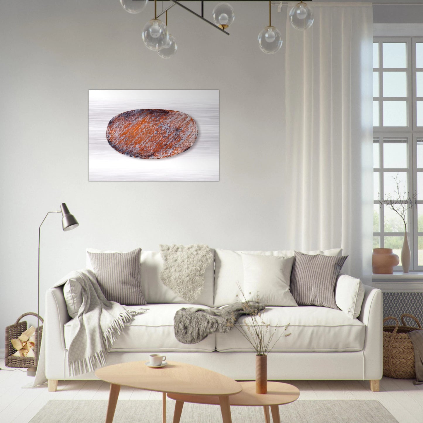 Ohne Titel für Peter Dibke - 1970 - Blinky Palermo Brushed Aluminum Print - 70x100 cm / 28x40 inches | Blinky Palermo Aluminum Print | Blinky Palermo Prints