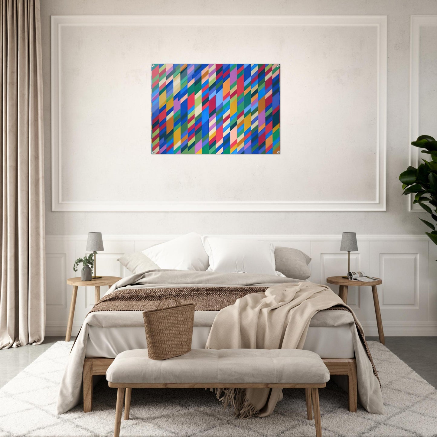 NATARAJA 1993 - Bridget Riley Acrylic Print - 70x100 cm / 28x40″ inches