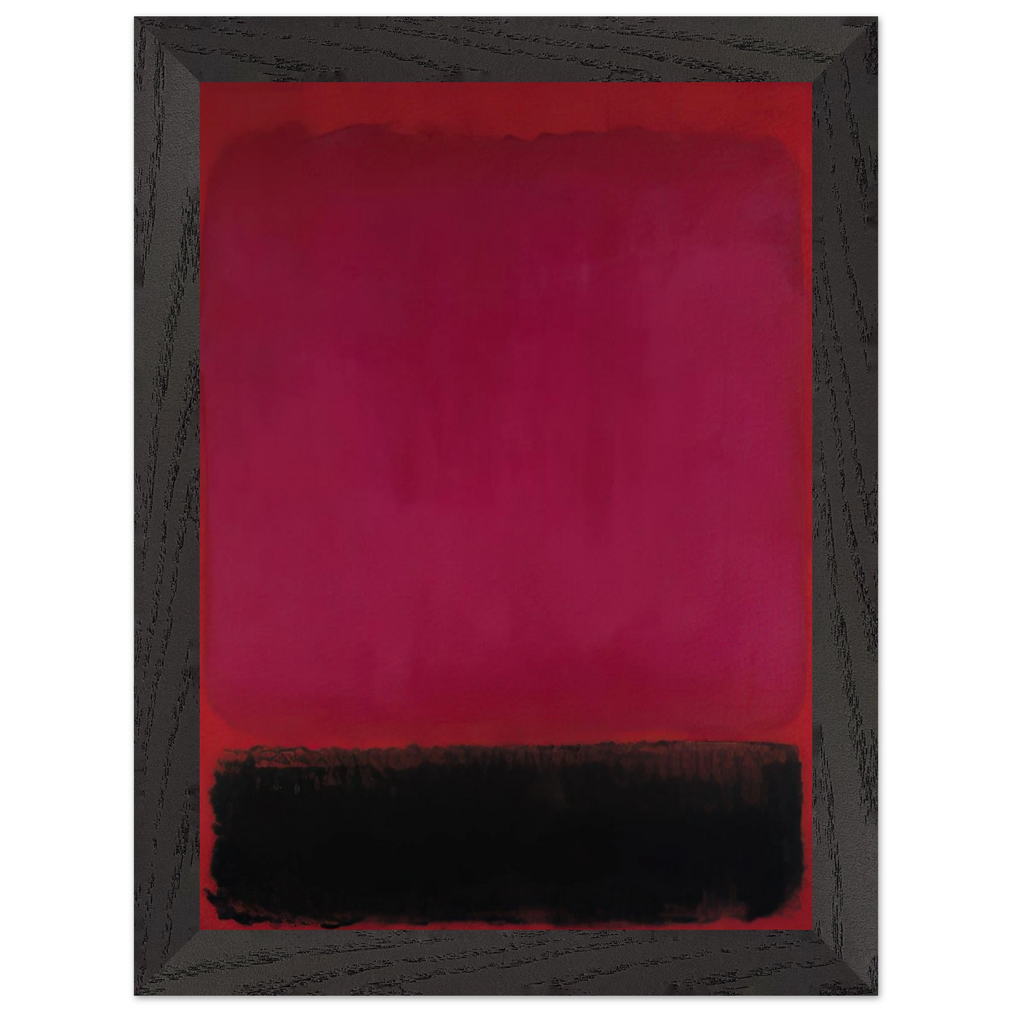 Helen Frankenthaler - Untitled - 1967 Wall art - 27x35 cm / 11x14 inches - Premium Wooden Framed Poster With Fine Art Paper-canvas - Black frame